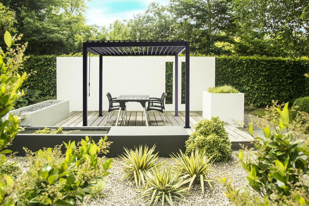 Überdachung Mirador Pavillon 3 x 3 Meter anthrazit Basic